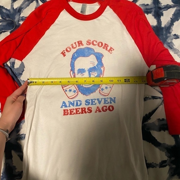 QUARTER sleeve American theme top - Picture 6 of 6